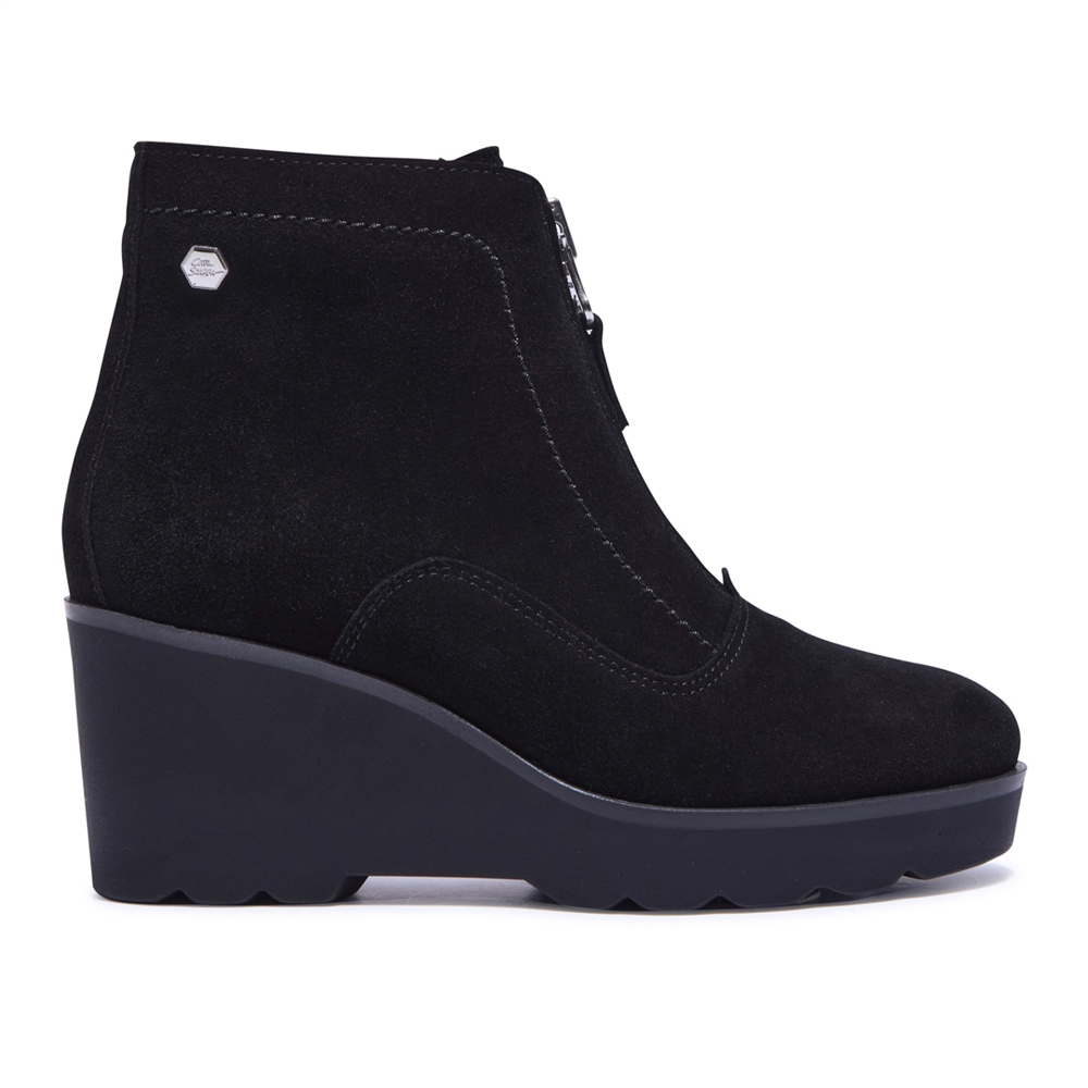 Carl Scarpa Kelania Black Suede Ankle Boots